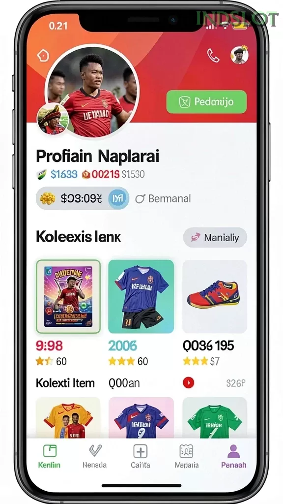 Cuplikan layar TOKYOBOLA — menu navigasi